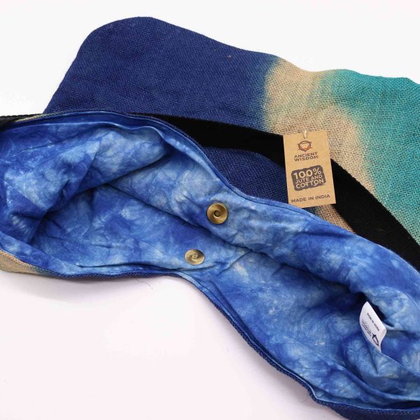 Soft Blend Shoulder Tote - Denim Blue - Image 3
