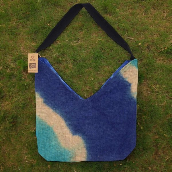 Soft Blend Shoulder Tote - Denim Blue - Image 4