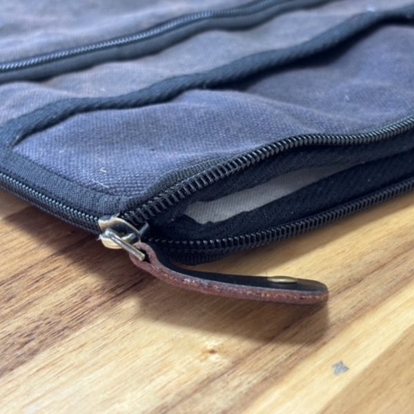 Stonewash Travel Laptop Pouch - Charcoal - 24x33cm - Image 4