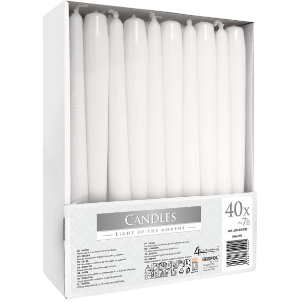 Taper Candle - White - Image 2