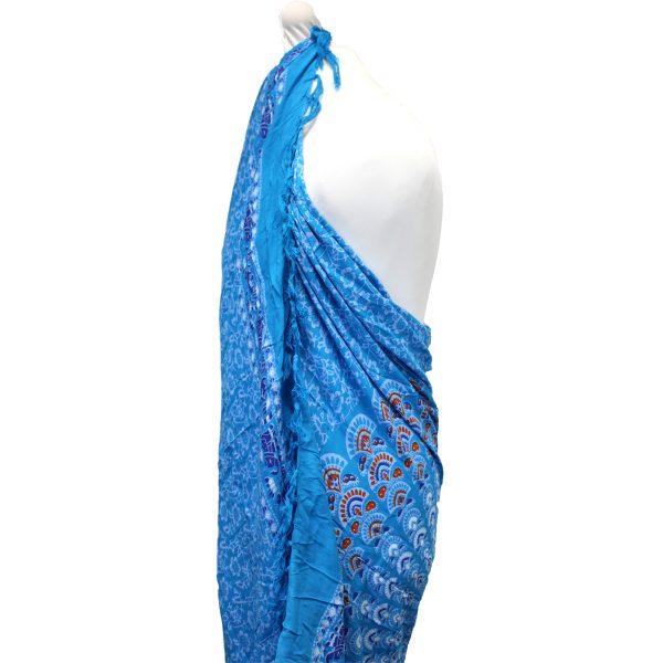 Teal Orange Mandala Sarongs - Image 2