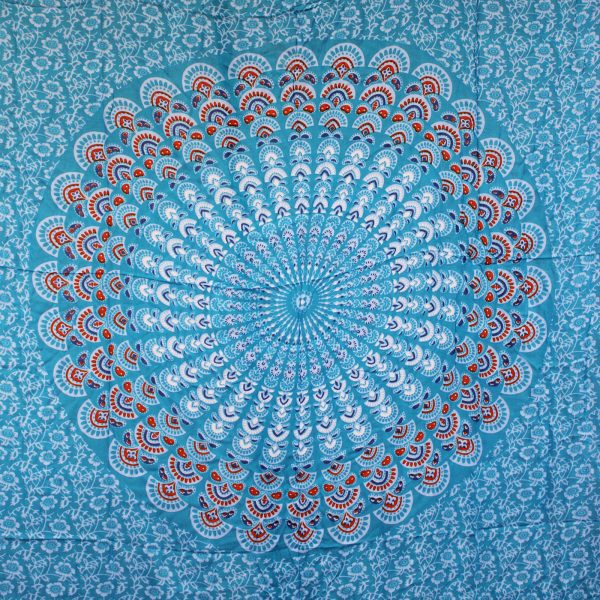 Teal Orange Mandala Sarongs - Image 3