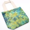 Tie-Dye Cotton Bag (6oz) - Mandala - Green/Blue - Natural Handle - Image 3