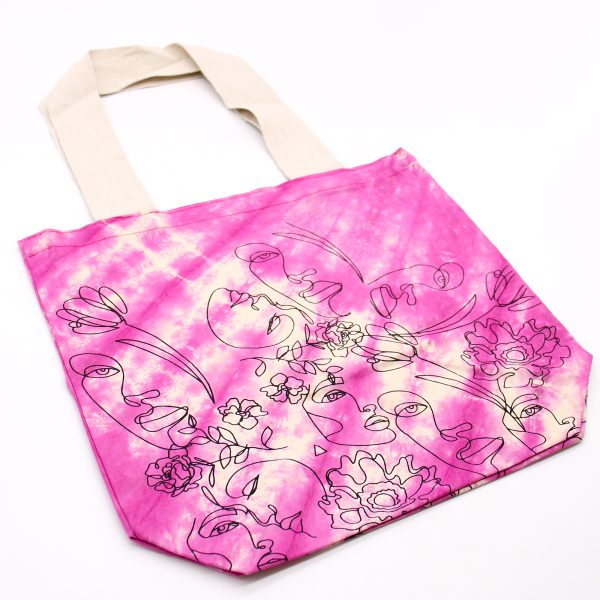 Tie-Dye Cotton Bag (6oz) - Pretty Face - Magento - Natural Handle - Image 3