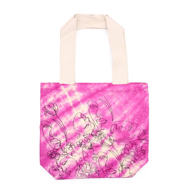 Tie-Dye Cotton Bag (6oz) - Pretty Face - Magento - Natural Handle