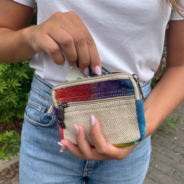 Tiedye Hemp Square Pouch - Image 3