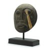 this mask captures the essence of traditional Timor artistry with an antique finish that adds to its timeless appeal.This decorative item will attract customers looking for unique and authentic home décor pieces. Its rich