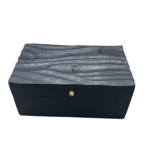 Our Vintage Deco Multi-Purpose Box - Black Swirls is a sophisticated blend of functionality and style. Measuring 22x12x10cm