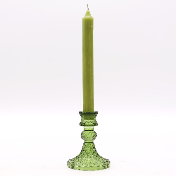 Vintage Dinner Candle Holder - Garden Jade - Image 2