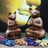 every wood carving is unique and different from others.We recommend using our Wooden Carved Incense Burners with wooden incense cone holders. Just place the cone on a wooden disc