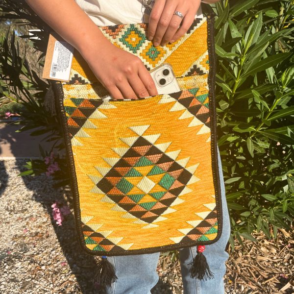 Yellow Kilim Messenger Festival Bag - Image 3